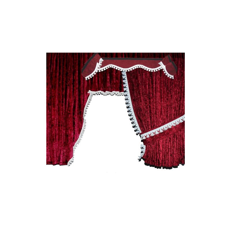 LKW-Gardinen/Vorhang-Set 09 + Frontscheibenborde aus Alcantara-Art, 324,00 €