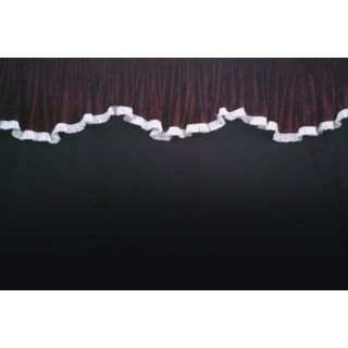 LKW-Gardinen/Vorhang-Set 14 + Frontscheibenborde aus Alcantara-Art