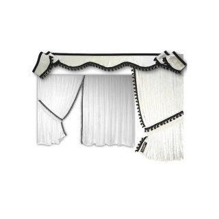 LKW-Gardinen/Vorhang-Set 12 + Frontscheibenborde aus Verdunklungsstoff